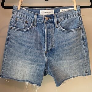 Aritzia Denim Forum Yoko Mid Thigh Shorts